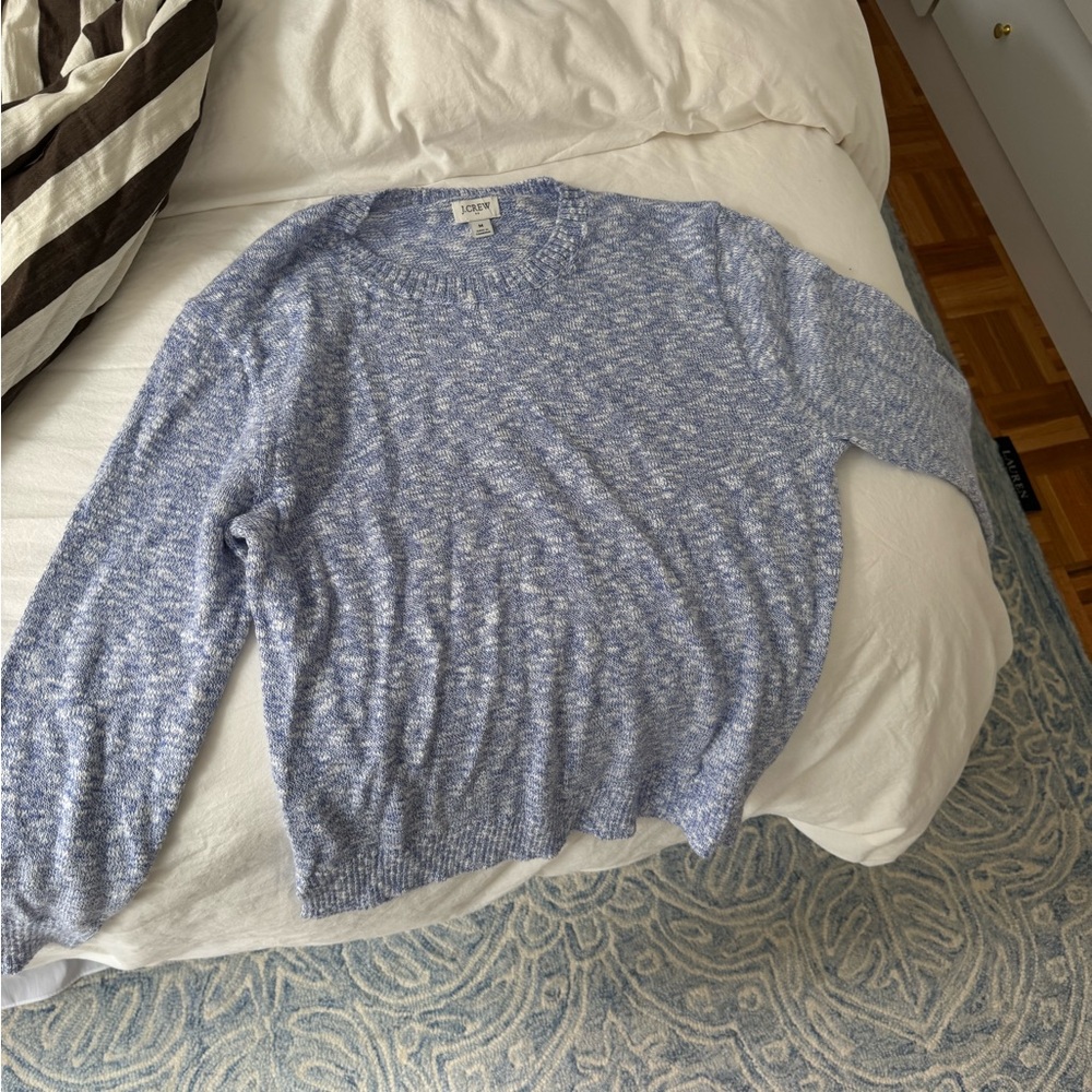Jcrew Light Blue Marled Crewneck Sweater